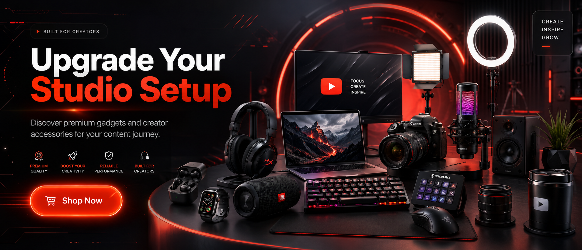 eCommerce hero banner for a gadget (3)